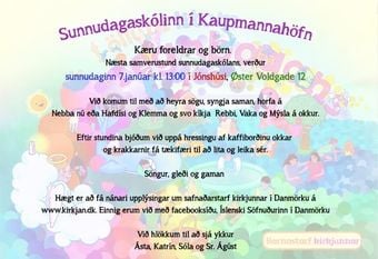 Sunnudaskóli 7. jan